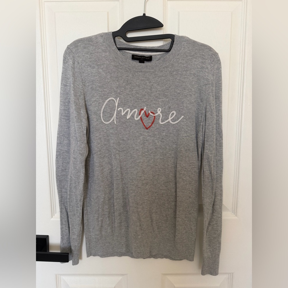 Banana Republic Factory Gray Long Sleeve Tee
